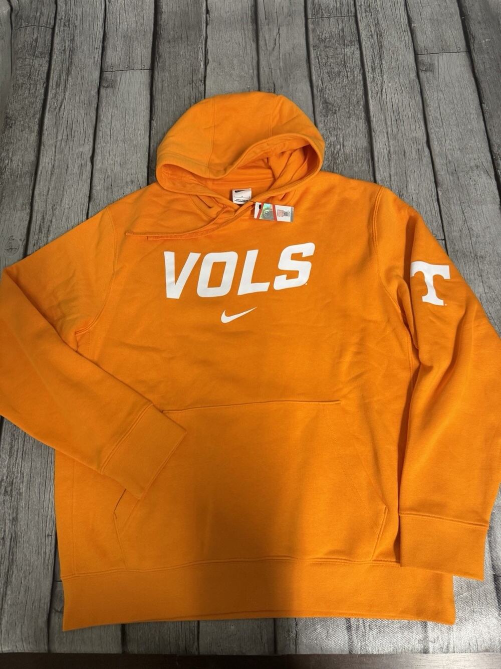 NWOT Men's Nike Tennessee Volunteers Hoodie Vols Orange Large Sweatshirt